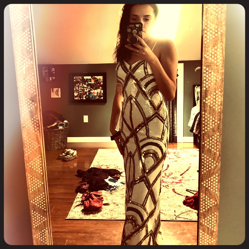 Beautiful shimmer long dress.